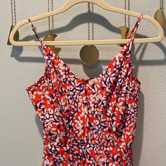 Yumi Kim Strappy Floral Dress. Size XS. Red, Blue, White. Tulip Mini Dress. - Picture 5 of 10